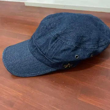 남성용 알파인더스트리 데님 워크캡 인디고 블루
