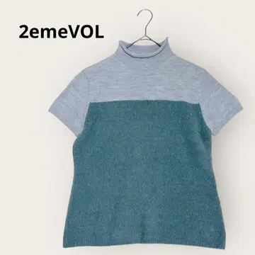토쿠코도제무보르 2emeVOL 이소재 반팔 니트 티셔츠 울 가을/겨울