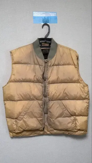 [ 80s ] 블랙 택 Eddie Bauer XL 베이지 다운 베스트