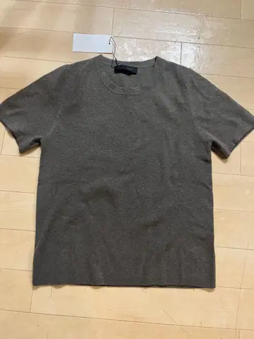 ZARA 반팔 니트 L 브라운 그레이
