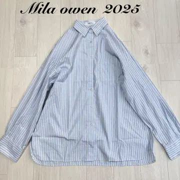 Mila owen 새상품급 커브 루즈 실루엣 와이드 셔츠
