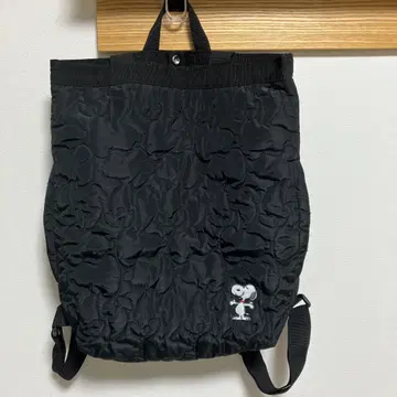 미사용 새상품 스누피 백팩 블랙 ROOTOTE