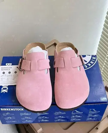 미사용 버켄스탁 보스턴 핑크 약 23.5 cm