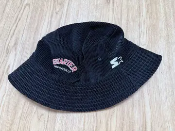 새상품 미사용 STARTER 코듀로이 버킷 햇 블랙 58cm