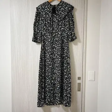 SNIDEL 빅 컬러 프린트 원피스 brown 사이즈 0