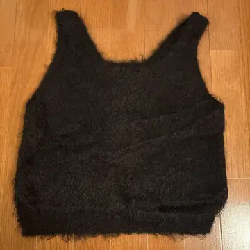 바토너 유나이티드 애로우즈 콜라보 모헤어 베스트 블랙