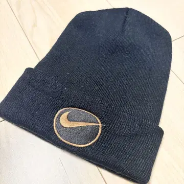 [ 레어 ] 90s NIKE 나이키 블랙 니트 모자 비니