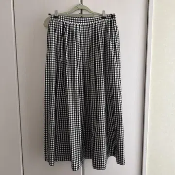 UNIQLO 깅엄 체크 플레어 스커트