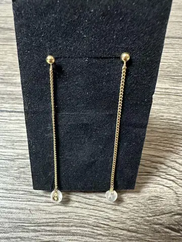 K18 키헤이 체인 귀걸이