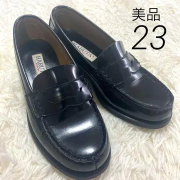 새상품급 [하루타] 로퍼 코인 로퍼 23cm 3E 블랙 통학 학생