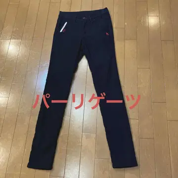 PG 로고 자수 슬림핏 팬츠 여성용