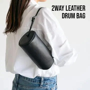ineedmoreshoes [fland] 가죽 미니 숄더백 블랙 2way