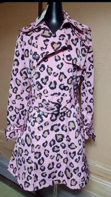 ninamew 니나뮤우 레오파드 무늬 트렌치코트