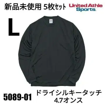 5장 United Athle 드라이 실키 터치 5089-01 블랙