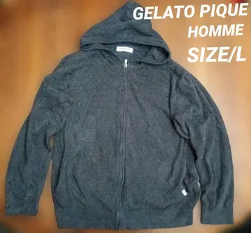GELATO PIQUE HOMME/ZIP UP HOODIE/GRAY/L