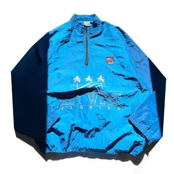 [80s] USA제 SURF STYLE 하프 지퍼 나일론 자켓