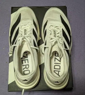 ADIZERO Evo SL 25.5cm 러닝화 화이트/블랙