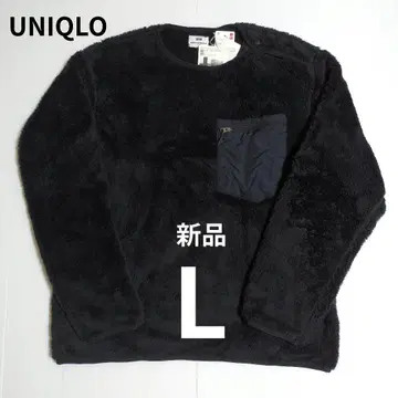 새상품 유니클로 플리스 풀오버 블랙 L 엔지니어드 가먼츠