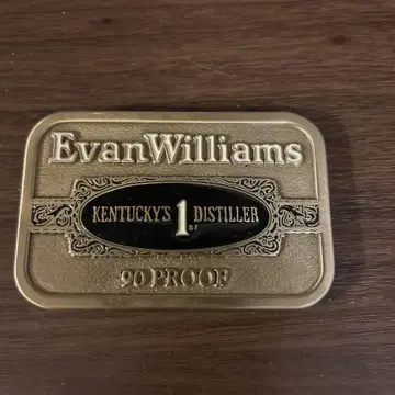 Evan Williams 버클 90 Proof 1970년대 제조 USA