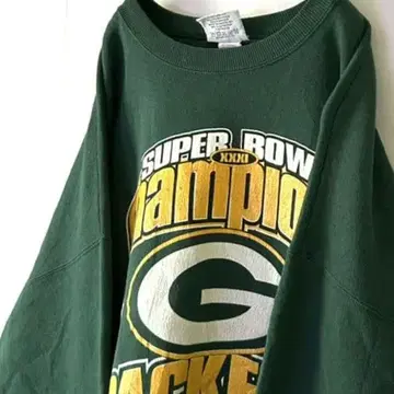 USA Lee NFL 그린베이 패커스 맨투맨 2XL 그린 구제 의류