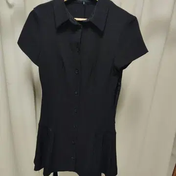 ZARA 블랙 반팔 셔츠 원피스