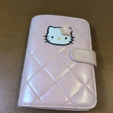 산리오 헬로키티 핑크 퀼팅 수첩 바인더 당시 헤이세이 레트로