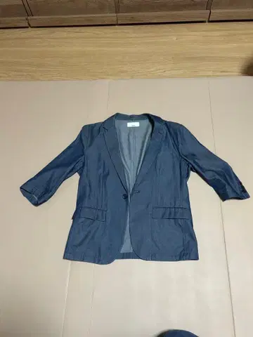 Luis 네이비 7부 소매 테일러드 자켓