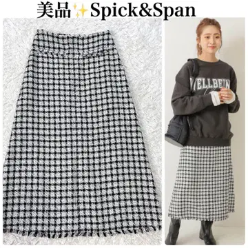 스픽 앤 스팬 Spick & Span 트위드 A라인 스커트 S