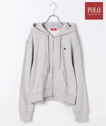 POLO 그레이 집업 후드티 Heather 콜라보
