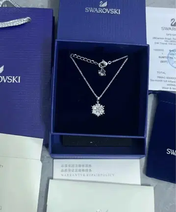 Swarovski 눈꽃 목걸이