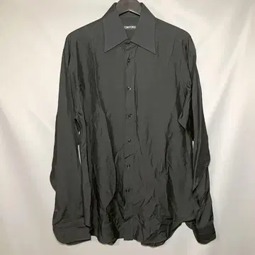 TOM FORD 톰포드 블랙 긴팔 드레스 셔츠 레이온 실크