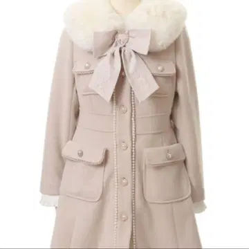 LIZLISA 클래시컬 원피스 라이크 A라인 코트 핑크 코트