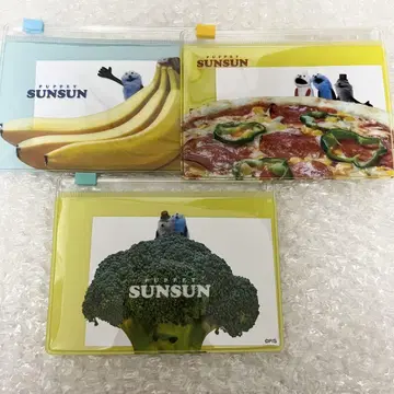 퍼펫 스룬스룬 슬라이드 파우치 스룬스룬 논논 존존 파우치 굿즈