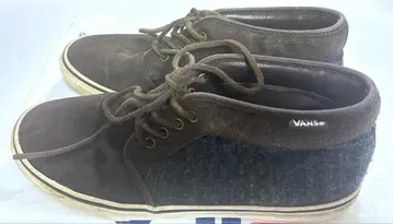 VANS 하이컷 스니커즈 브라운/블루