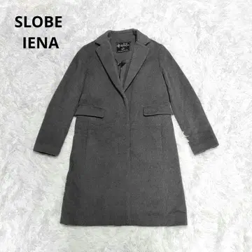 SLOBE IENA 체스터 코트 플라이 프론트 울 캐시미어 혼방 38