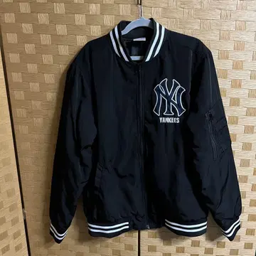 New York Yankees 블랙 바시티 자켓 L