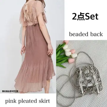 플리츠 원피스 포멀 드레스 결혼식
