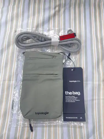 topologie the bag 스마트폰 숄더백 그레이