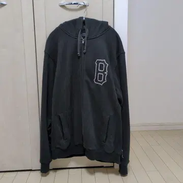 BLACK SCALE 지퍼 후드티 블랙 사이즈 L