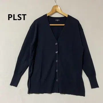 새상품급 PLST 엑스트라 릴랙스 파인 메리노울 블렌드 가디건