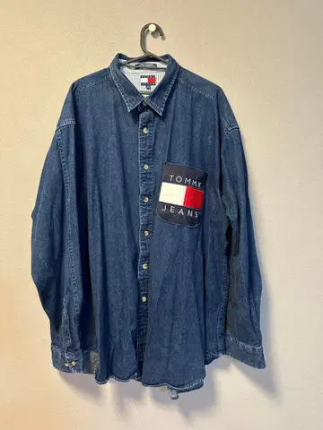 TOMMY JEANS XL 데님 셔츠