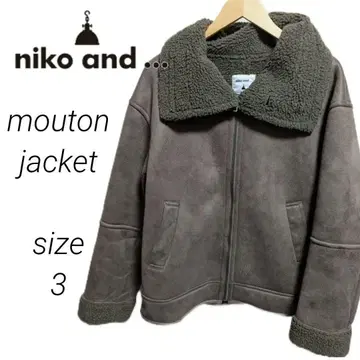 niko and mouton 페이크 무스탕 코트 size 3 M