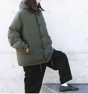 YOKO SAKAMOTO DOWN ANORAK - OLIVE