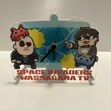 SPACE INVADERS x 와샤가나TV 아크릴 락 타이 한정판