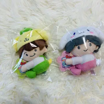 봉제 인형 마스코트 2체 세트