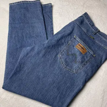 Wrangler 스트레이트 데님 파랑 빅 사이즈 50
