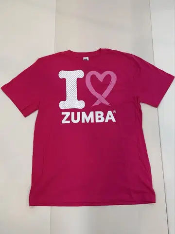정품 ZUMBA T셔츠 핑크