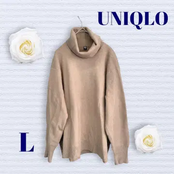 유니클로 수플레얀 터틀넥 스트레치 소재 소매 밴딩 앞뒤 기장 다름