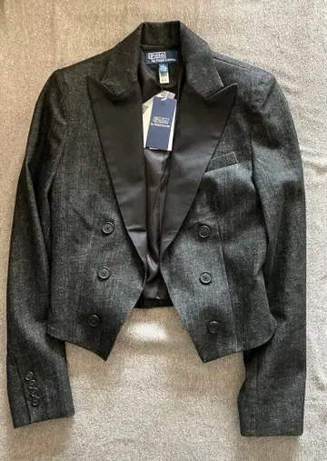 새상품 폴로 랄프로렌 블랙 데님 자켓