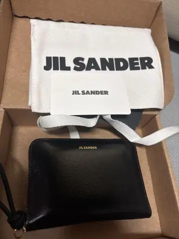새상품급 JIL SANDER 접이식 지갑 블랙